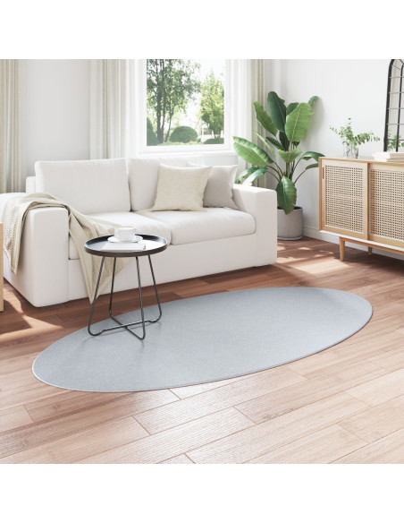 Tappeti  Grigio Lana 100 x 200 cm Tappeti per area Ovale