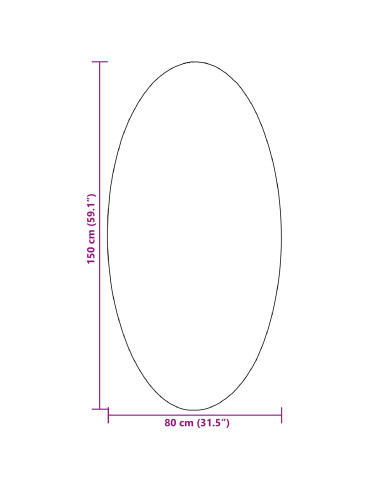 Tappeti per area Ovale HUARTE Grigio 80 x 150 cm