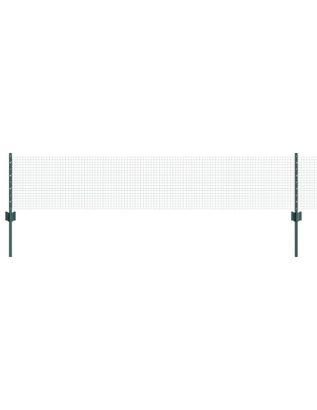 Recinzione in filo saldato  con 5 pali a U Verde 0.4x10 m Acciaio
