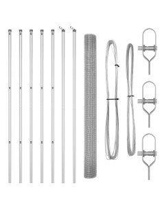 Palo della recinzione Argento 25 x 1,5 m (19 x 19 mm rete) 2