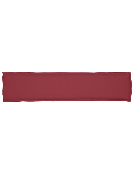 Cuscini per Pallet  per Panchina 2 pcs Rosso Vino 180x40x8 cm Tessuto Oxford