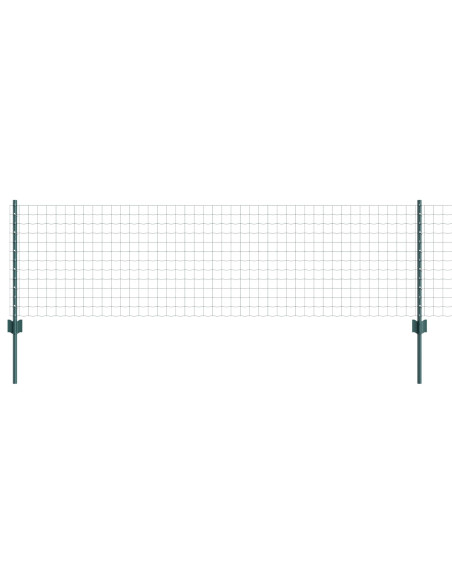 Recinzione Euro  con 5 U Posts Verde 0.6x10 m Acciaio