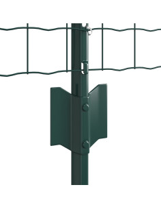 Recinzione con Posto Verde 0,6 x 10 m Acciaio e PVC 2