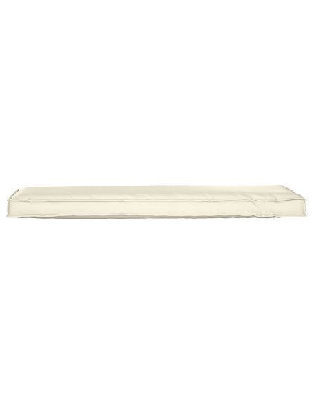 Cuscino per pallet  per panchina panna 140x40x8 cm tessuto Oxford
