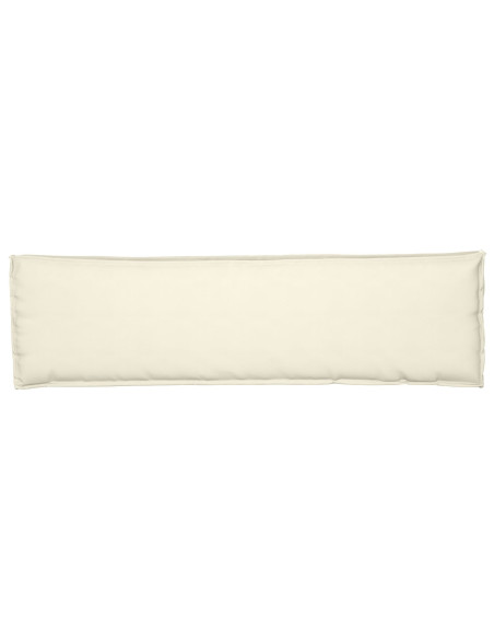 Cuscino per pallet  per panchina panna 140x40x8 cm tessuto Oxford