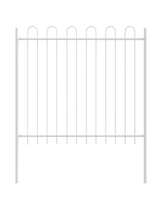 Recinzione per Giardino 3 pcs Bianco 5,1 x 1,5 m 2