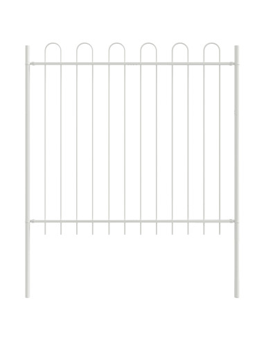 Recinzione per Giardino 3 pcs Bianco 5,1 x 1,5 m
