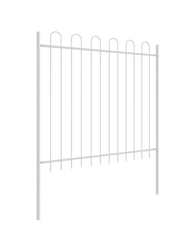 Recinzione per Giardino 3 pcs Bianco 5,1 x 1,5 m