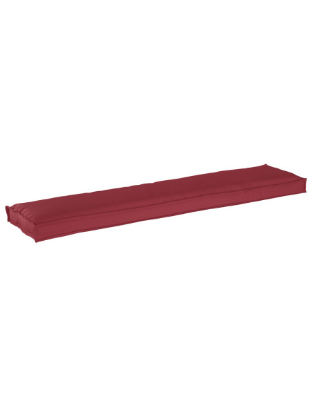 Cuscini per Pallet  per Panchina 2 pcs Rosso Vino 180x40x8 cm Tessuto Oxford