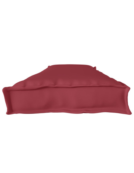Cuscini per Pallet  per Panchina 2 pcs Rosso Vino 180x40x8 cm Tessuto Oxford