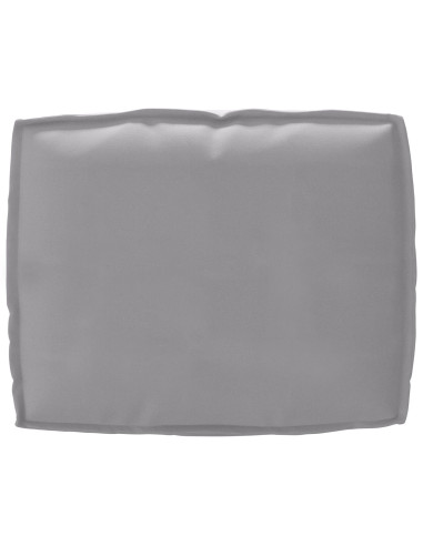 Set di Cuscini per Pallet 2 pcs Grigio Tessuto Oxford