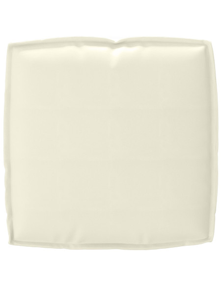 Set di Cuscini per Pallet 2 pcs Crema Tessuto Oxford