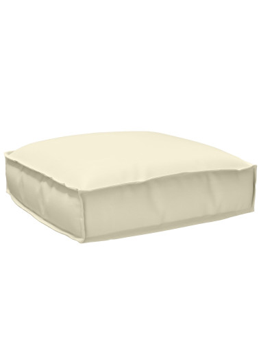 Set di Cuscini per Pallet 2 pcs Crema Tessuto Oxford