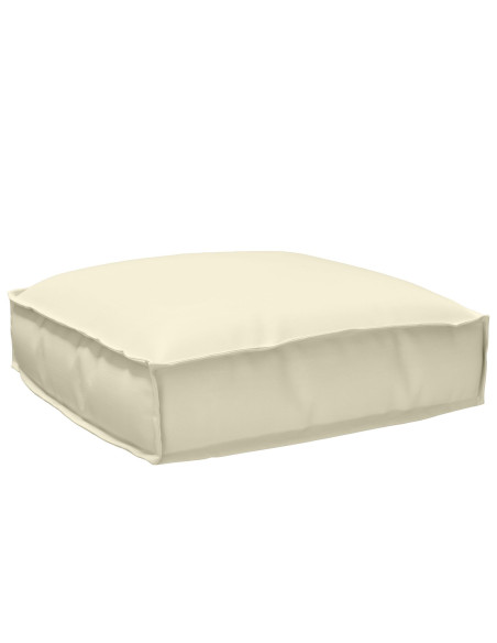 Set di Cuscini per Pallet 2 pcs Crema Tessuto Oxford