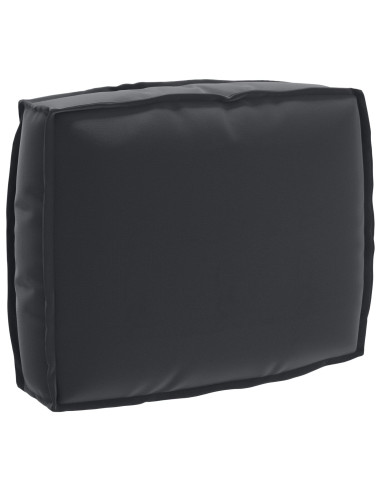 Set di Cuscini per Pallet 2 pcs Nero Tessuto Oxford