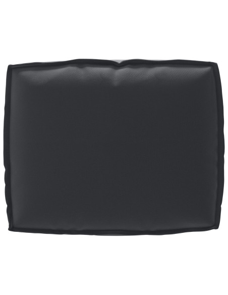 Set di Cuscini per Pallet 2 pcs Nero Tessuto Oxford