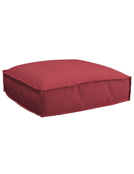Set di Cuscini per Pallet Set di 2 Rosso Vino Poliestere Standard