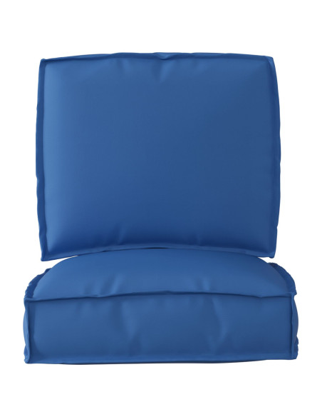 Set di Cuscini da Pallet Set di 2 Blu Reale Poliestere Standard