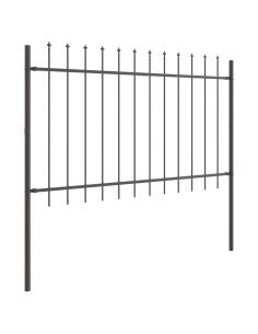 Recinzione per Giardino 5 pcs Grigio 8,5 x 1 m 2