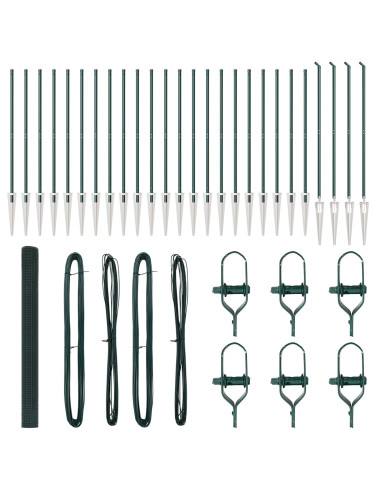 Palo della recinzione Verde 50 x 1,5 m (maglia 16 x 16 mm)