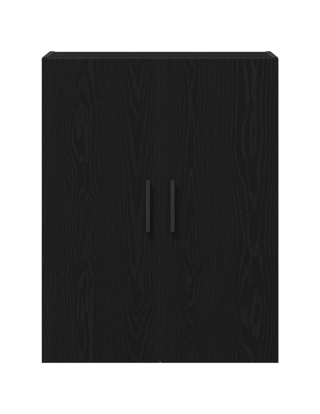 Armadio da Muro  Nero Quercia 69,5x34x90 cm Legno Ingegnerizzato