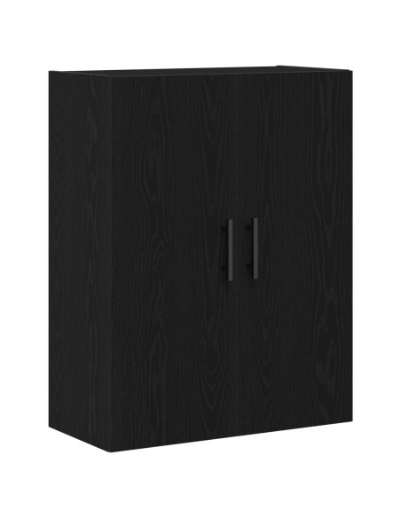 Armadio da Muro  Nero Quercia 69,5x34x90 cm Legno Ingegnerizzato