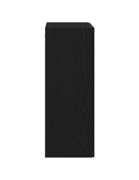 Armadio da Muro  Nero Quercia 69,5x34x90 cm Legno Ingegnerizzato