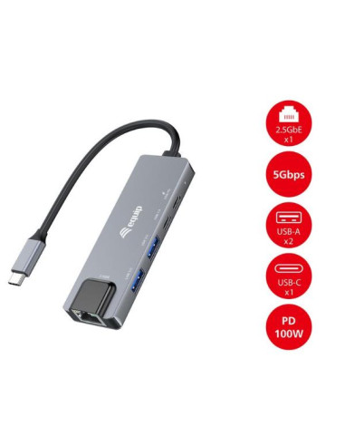 USB-C TO 2.5G ETHERNET + 3 PORT USB