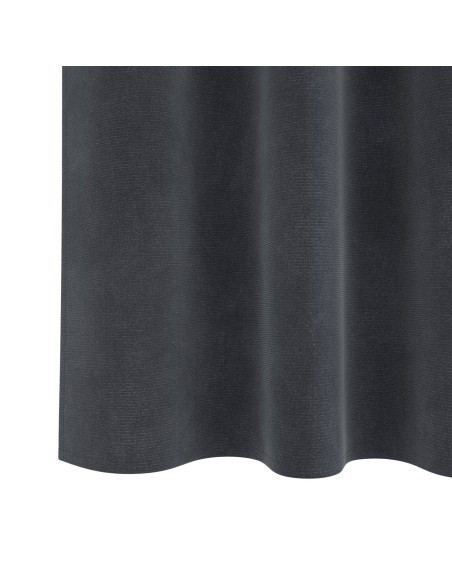 Tende oscuranti  con nastro superiore 2 pz in velluto grigio chiaro