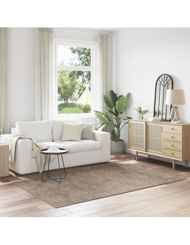 Tappeto Shaggy Antiscivolo Marrone 160 x 230 cm PP