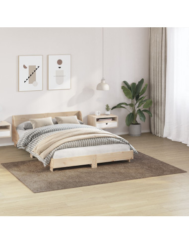 Tappeto Shaggy Antiscivolo Marrone 160 x 230 cm PP