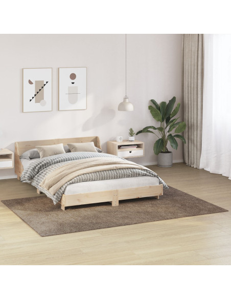 Tappeto Shaggy con retro in lattice marrone 160x230 cm