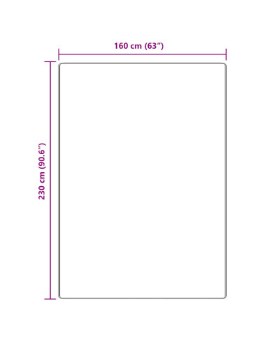 Tappeto Shaggy Antiscivolo Marrone 160 x 230 cm PP