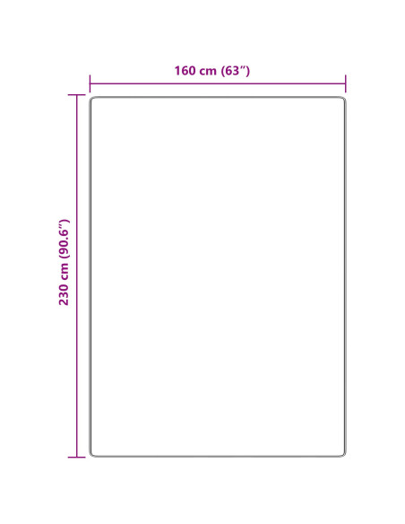 Tappeto Shaggy con retro in lattice marrone 160x230 cm