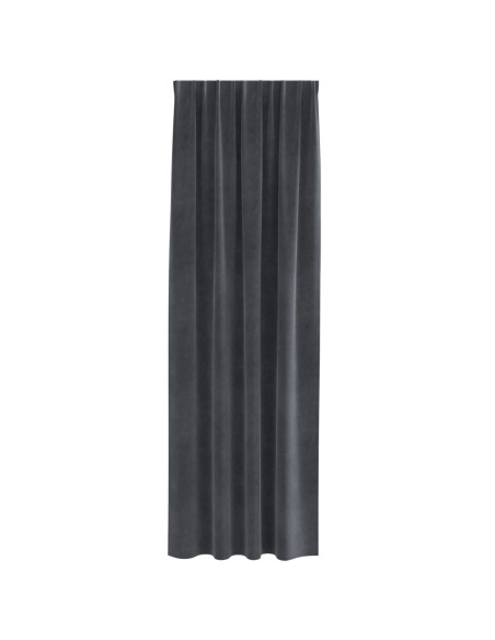 Tende oscuranti  con nastro in alto 2 pz Grigio chiaro in velluto