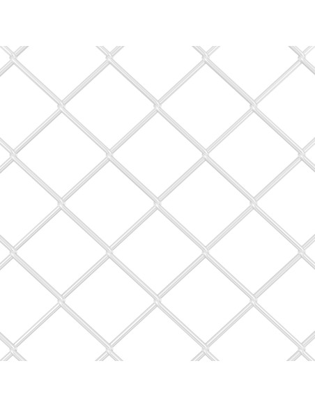 Recinzione a Maglie Metalliche  con 22 Pali U Argento 0.6x25 m in Acciaio