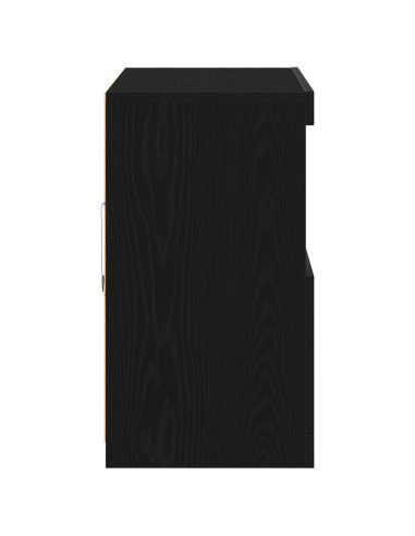 Madia LED Nero 81 x 37 x 66,5 cm Legno multistrato