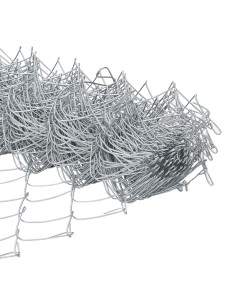 Recinzione con Posto Argento 1,4 x 10 m Acciaio 2