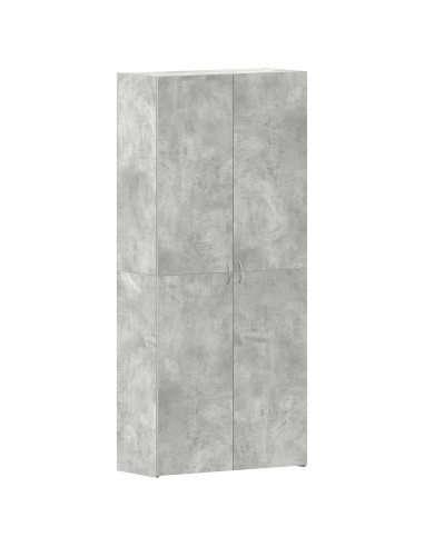 Mobile per scarpe Grigio 80 x 35.5 x 180 cm Legno multistrato