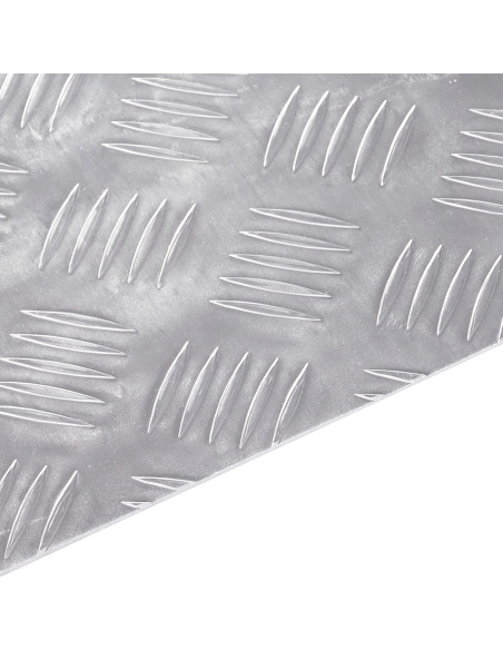 Gradini per Scale 4 pcs Argento 70 x 20 cm Alluminio