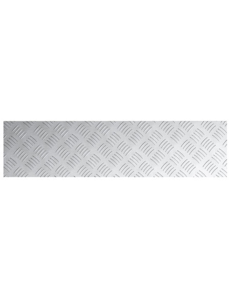 Piani di Alluminio a Scacchi 4 pz Antiscivolo 80x20 cm