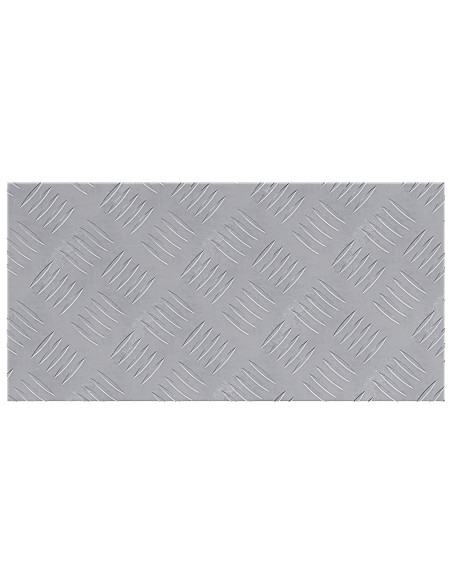 Piastra di Alluminio a Scacchi 2 pcs Antiscivolo 50x25 cm