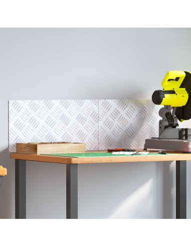 Gradini per Scale 2 pcs Argento 50 x 25 cm Alluminio