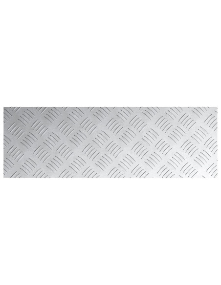 Piastre in alluminio a checker plate 2 pezzi antiscivolo 75x25 cm
