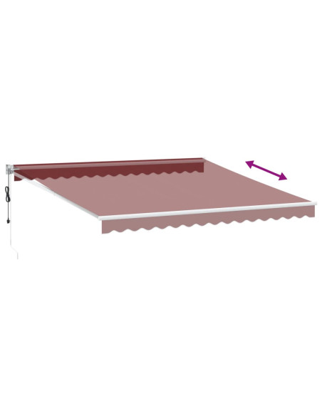 Tenda da Sole Retrattile Automatica Bordò 400x300 cm