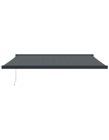 Tenda da Sole Retrattile Antracite 4x3 m in Tessuto e Alluminio