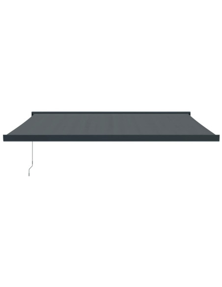 Tenda da Sole Retrattile Antracite 4x3 m in Tessuto e Alluminio
