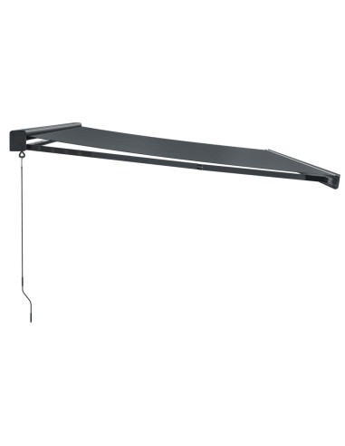 Tenda da Sole Retrattile Antracite 4x3 m in Tessuto e Alluminio