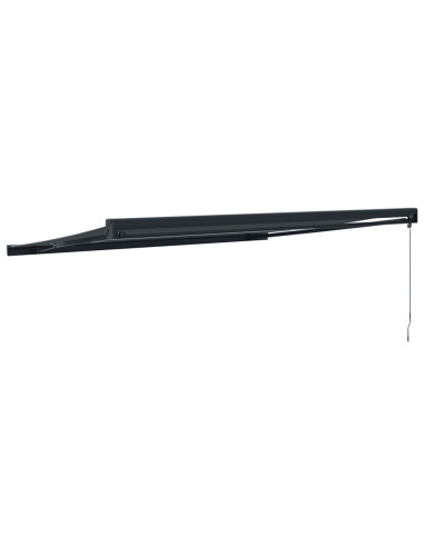 Tenda da Sole Retrattile Antracite 4x3 m in Tessuto e Alluminio