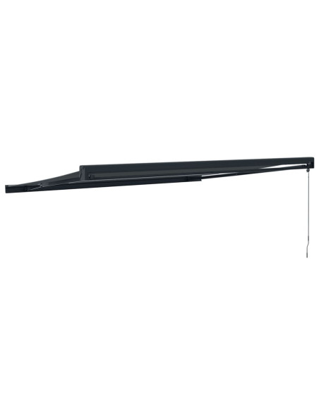 Tenda da Sole Retrattile Antracite 4x3 m in Tessuto e Alluminio